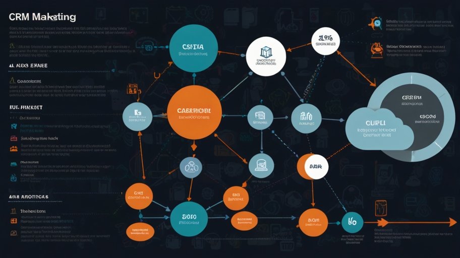 How CRM and Email Marketing Work Together to Boost Customer Engagement Leonardo Lightning XL An infographic illustrating the process 1